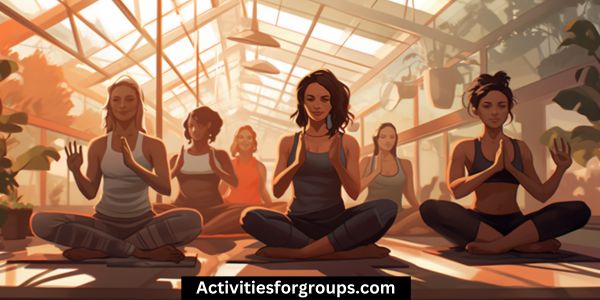  using stadiums for outdoor group yoga sessions