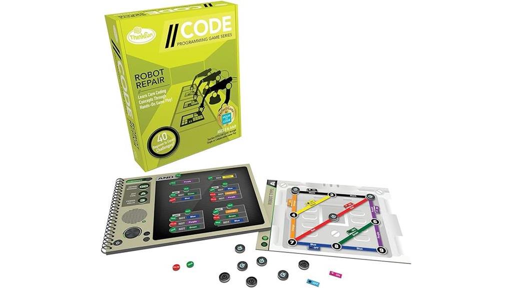 robot repair coding game