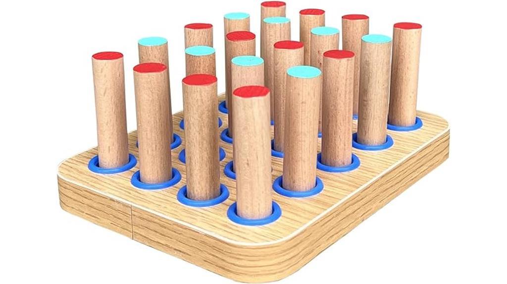 wooden pegboard for dexterity