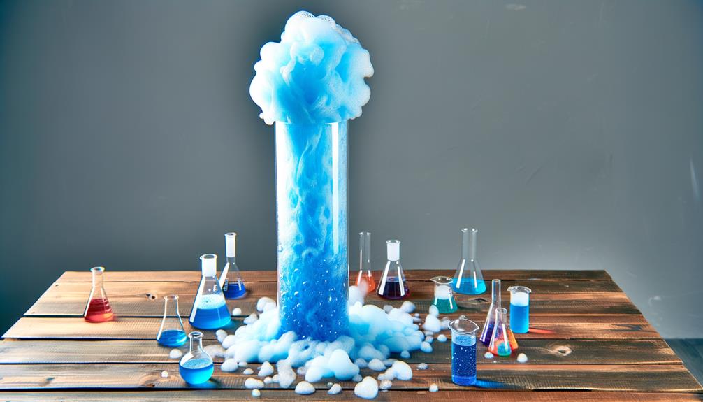 foamy chemical reaction experiment